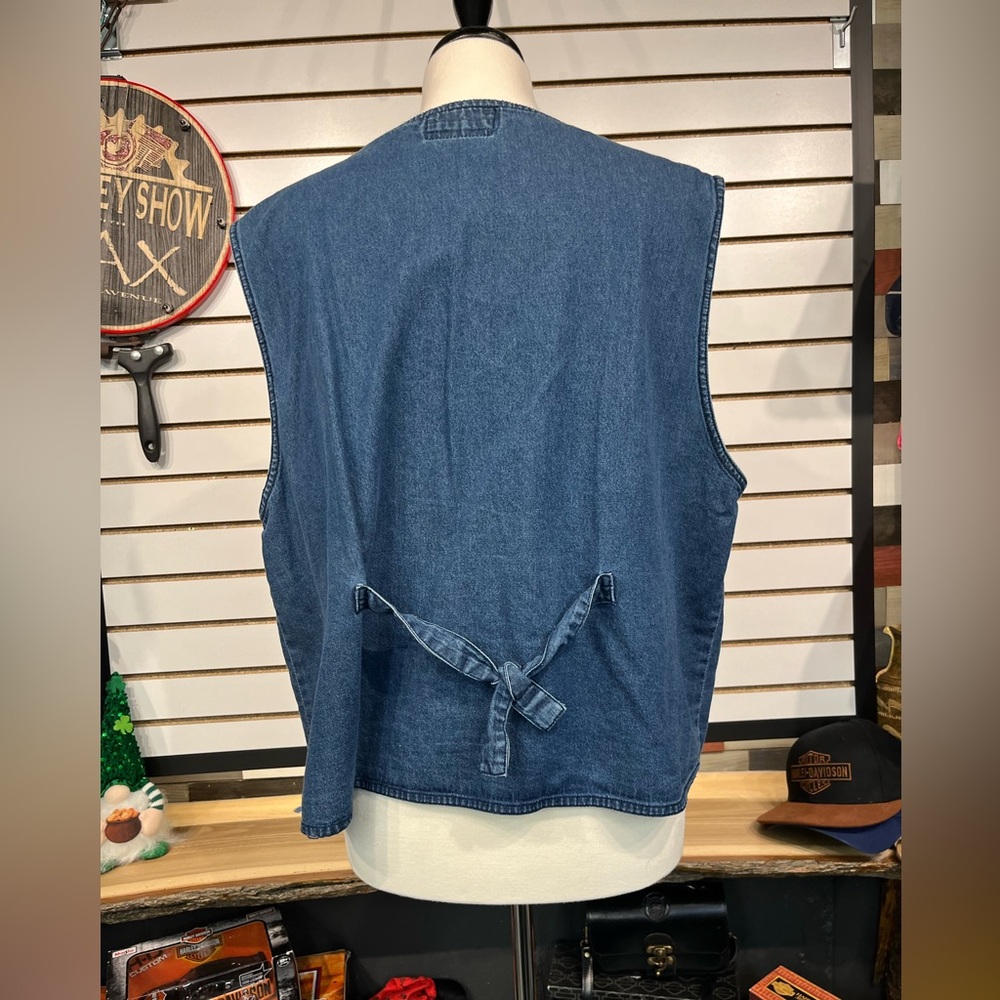 Vintage denim vest size 2X - Picture 5 of 8